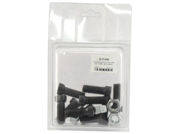 Monteringsbolt (konisk) & Møtrik - 1/2'' x 1-1/2'', Trækstyrke 12.9 (10 stk. Agripak)