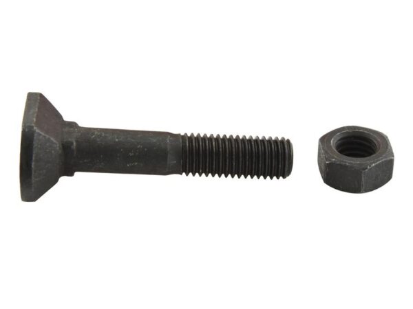 Monteringsbolt (firkantet) & Møtrik - M12 x 80mm, Trækstyrke 12.9 (6 stk. Agripak)