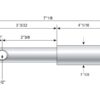 Redskabsbolt påsvejsning 22 - 28x181mm Kat. 1/2 (Ø22/28mm)