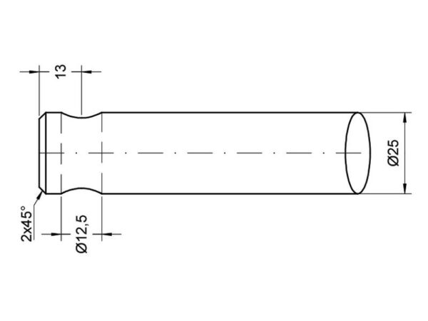 Frontlæssetand - Buet 560mm, (Rund) Passer til: 55000250