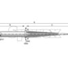 Frontlæssetand - Lige 850mm, (Stjerne) Passer til: DF035NOUVEAU