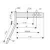 Topstangsbolt m/håndtag 32x130-152-175mm Kat.3 (Ø32mm)