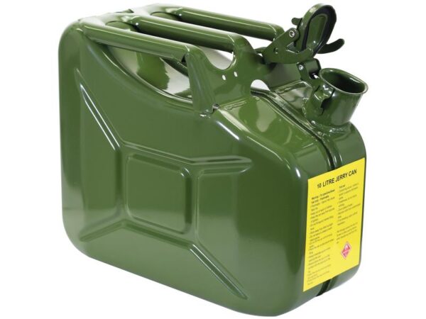 Metal Benzindunk - Grøn 10 liter (Unleaded Petrol)