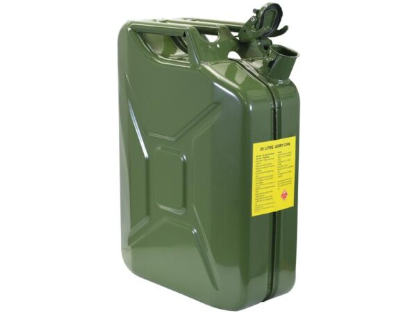Metal Benzindunk - Grøn 20 liter (Unleaded Petrol)