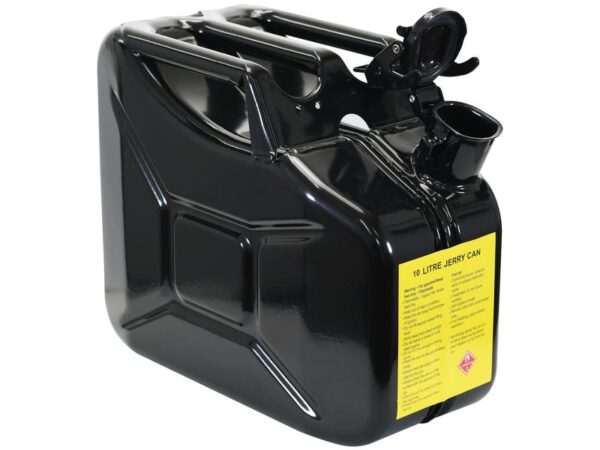 Metal Benzindunk - Sort 10 liter (diesel)