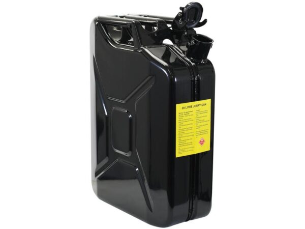 Metal Benzindunk - Sort 20 liter (diesel)