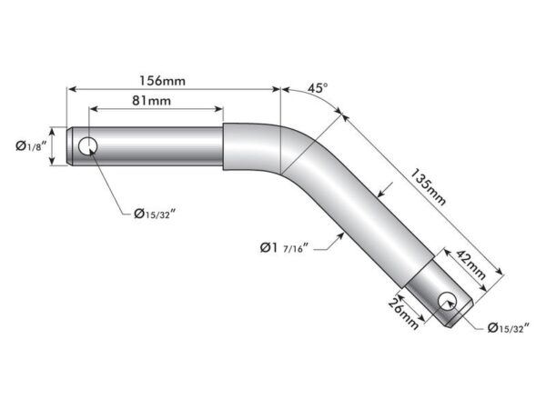 Liftbolt forsat 28 - 36mm Kat.2/3 (Ø28/36mm)