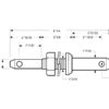 Redskabsbolt dobbelt 28 - 36x209mm, Gevind M30x42mm Kat. 2/3 (Ø28/36mm)