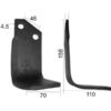 Kniv Firkantet Højre 70x7mm Højde: 158mm. Hulafstand: 46mm. Hul Ø: 14.5mm. Passer til Sovema Passer til: 900111010