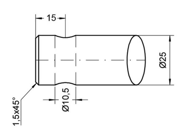Frontlæssetand - Buet 560mm, (Rund) Passer til: 55003010