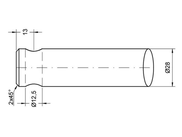Frontlæssetand - Buet 560mm, (Rund) Passer til: 5500029