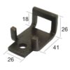 Clamp Harvetand m/fjeder 25x8mm Suitable for 40x10mm