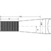 Frontlæssetand - Lige 1250mm, Gevind: M30 x 2.00 (Firkantet) Passer til: 241162M30