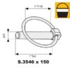 Ringsplit (rund), Stift Ø9.5mm x 44.5mm (150 stk. Small Bucket)