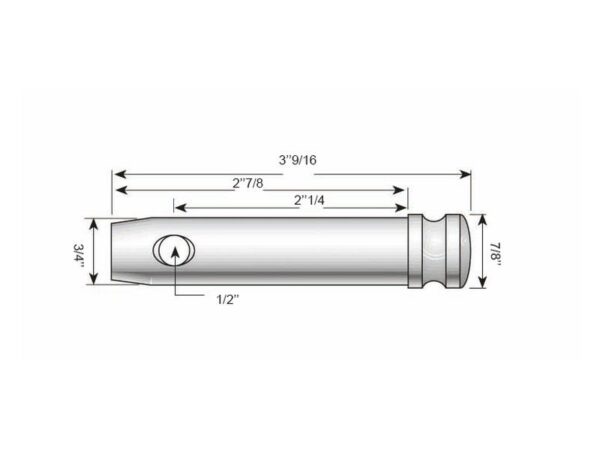 Topstangsbolt 19x57mm Kat. 1 (Ø19mm)