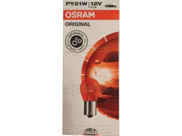 Pære PY21W, 12V, 21W, BAU15s (Kasse 1 stk.)