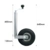 Støttehjul Ø260mm 200kg