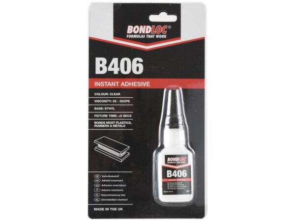 BondLoc B406 - Gummi- Og Plastbinder - 20g