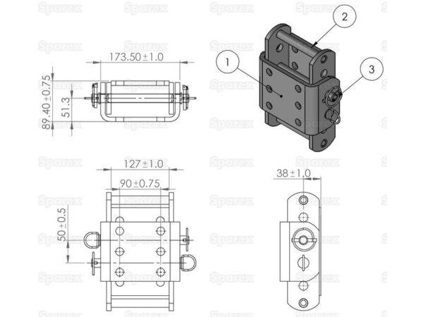 Adapterplade for Anhængerkobling