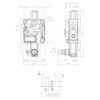 Sparex Monoblokventil 3/8'' BSP Porte 1 BK (45 L/min Flowhastighed)