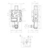Sparex Monoblokventil 3/8'' BSP Porte 1 BK (45 L/min Flowhastighed)