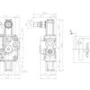 Sparex Monoblokventil 1/2'' BSP Porte 1 BK (60 L/min Flowhastighed)