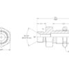 Hydraulikadapter 3/8'' BSP Han x 1/2'' BSP Schott med Kontramøtrik