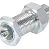 Hydraulikadapter 3/8'' BSP Han x 1/2'' BSP Schott med Kontramøtrik