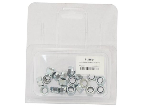 Låsemøtrik, Størrelse: M8x1.25mm (DIN 985) Metric Coarse