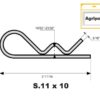 Hårnålesplit, Klip Ø4.5mm x 93mm