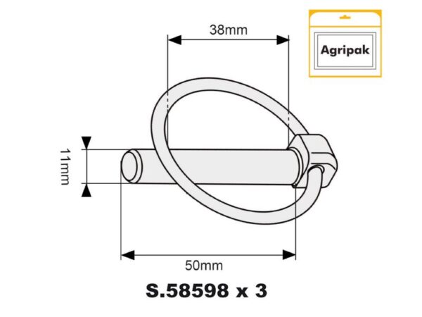 Ringsplit (rund), Stift ØAgripak)