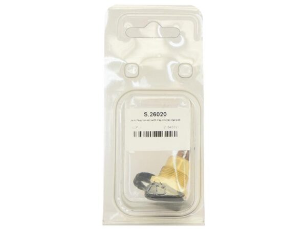 Jack Plug Socket with Cap (metal) Agripak