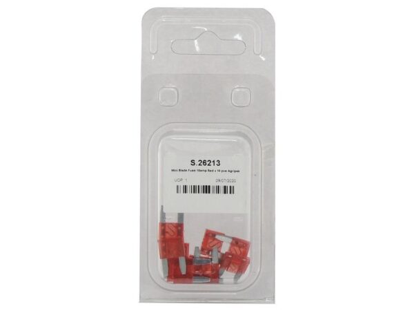 Sikringer (mini) Agripak 10 A (10 stk. Agripak)
