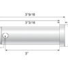 Frontlæsserbolt 19x76mm Kat.1 (Ø19mm)
