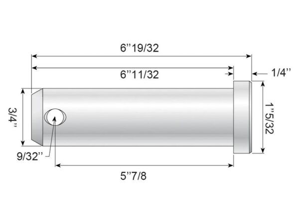 Frontlæsserbolt 19x149mm Kat.1 (Ø19mm)