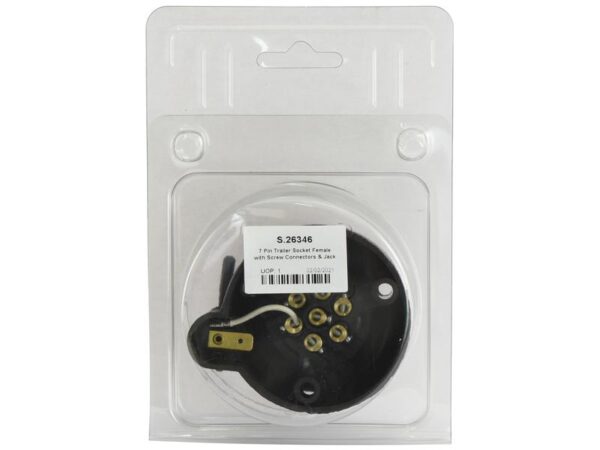 Stikdåse 7pol + 1 x Jackstik (Plastic) Agripak