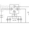 Relæ 21W/12V (4ben)(Agripak)