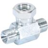 Hydraulisk T-stykke 1/4'' BSP Han x 1/4'' BSP Han x 1/4'' BSP Drejelig hun