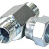 Hydraulisk T-stykke 3/8'' BSP Han x 3/8'' BSP Han x 3/8'' BSP Drejelig hun