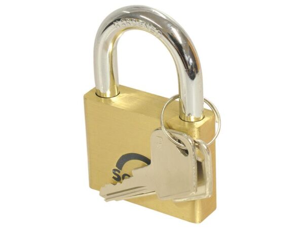 Squire Solid Brass Lion Range Padlock - messing, Bredde (mm): 51mm (Sikkerhedsklasse: 4)