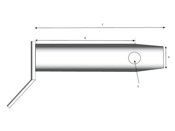 Trækbolt m/håndtag 19x160mm