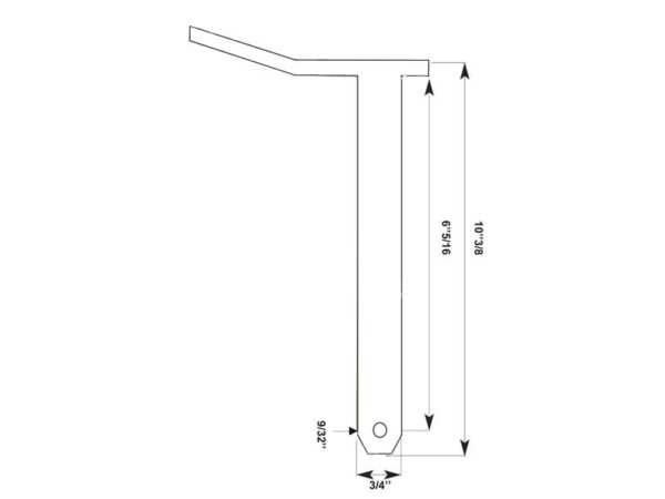Trækbolt m/håndtag 19x160mm