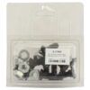 Monteringsbolt (rund) & Møtrik - M10 x 25mm, Trækstyrke 8.8 (10 stk. Agripak)