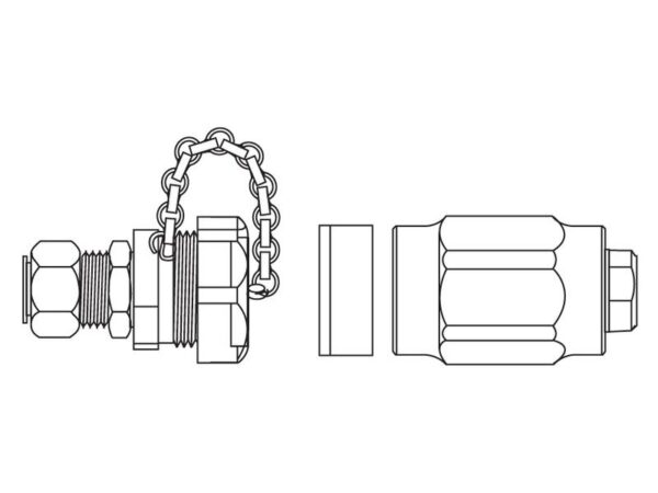 Sparex Hydraulisk skruekobling Hun M18 x 1.50 Millimeter Hun (Agripak 1 stk.)