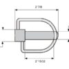Låsesplit Stabilisator, Stift Ø19mm x 73mm