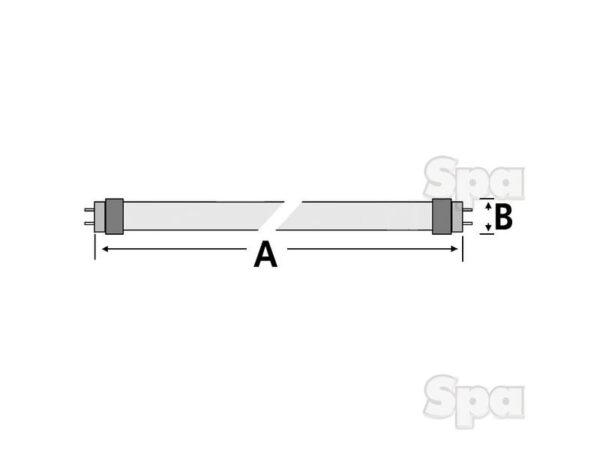 Lysstofrør LED, 600mm, 9W, 980 lm