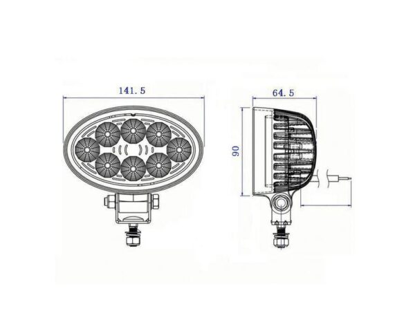 Arbejdslygte LED 2400lm (kl. 3)