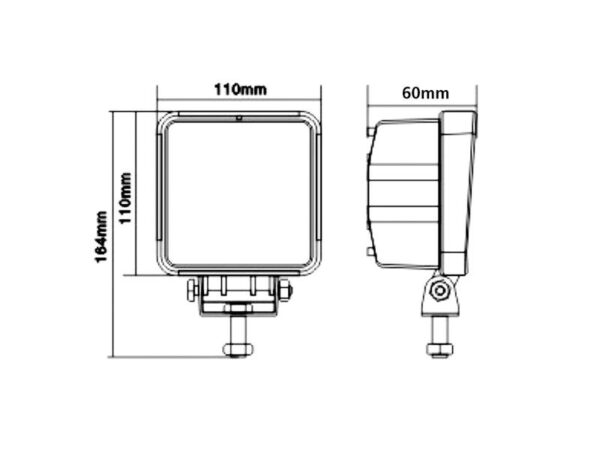 Arbejdslygte LED 4000lm (kl. 3)