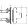 PTO Glidekobling (Krydsmål: 35 x 106.5mm) Størrelse: 1-3/8''-21 Not