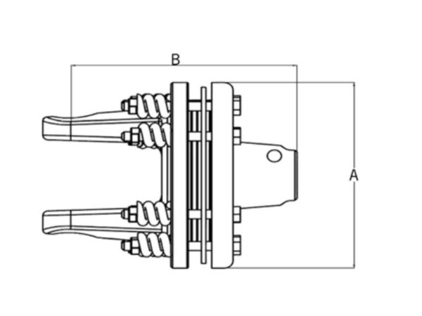 PTO Glidekobling (Krydsmål: 35 x 106.5mm) Størrelse: 1-3/8''-21 Not
